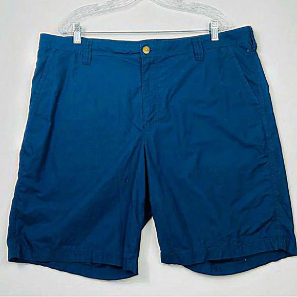 Columbia Men’s Khakis Chino Twill Cotton Navy Blue Shorts Size 40 - Picture 3 of 8